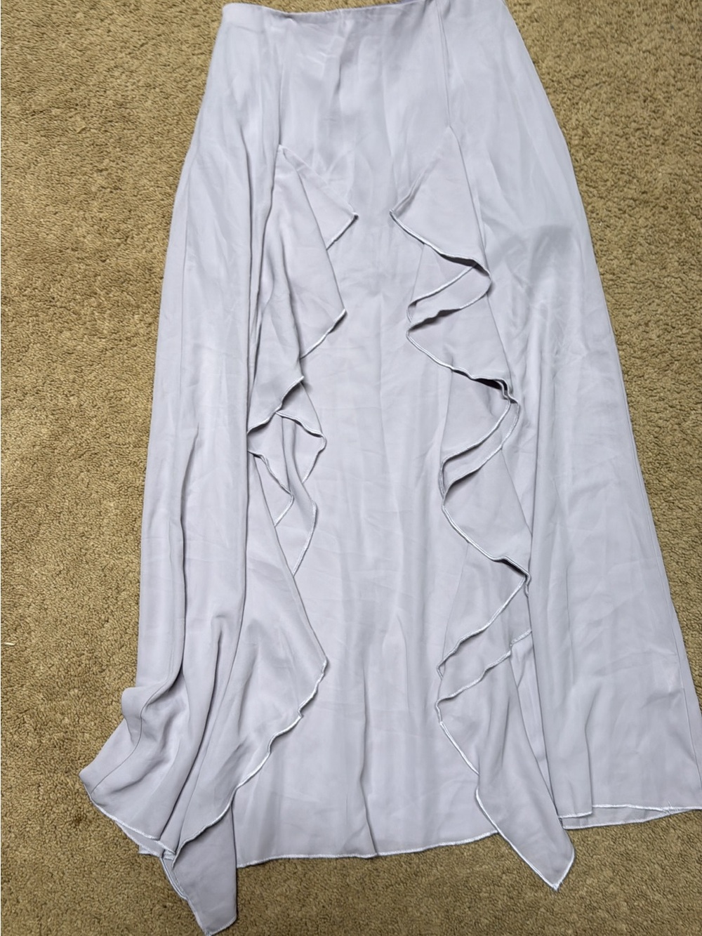 Light purple Gray halara Ruffle Women's Skirt
